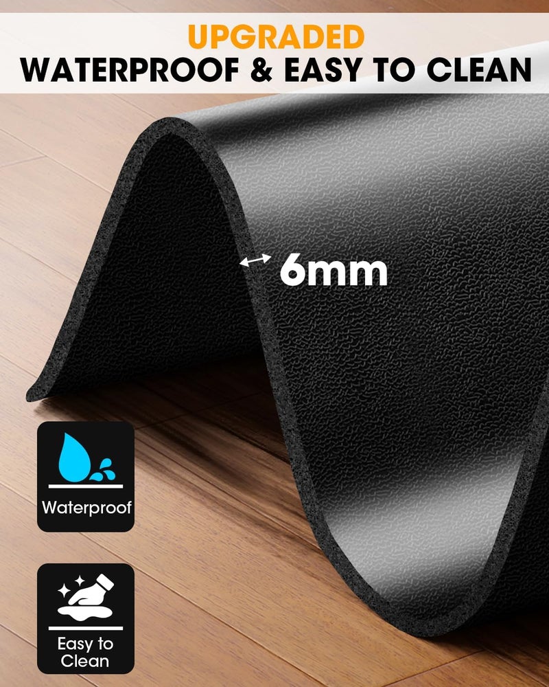 Stepwaver Walking Pad Mat for Carpet Floor, 102"x36", Treamill Mat for Hardwood Floors, High Density, 1/3 Thickness, Folable, Floor Protection for Bike, Elliptical, Treadmill - Image 3